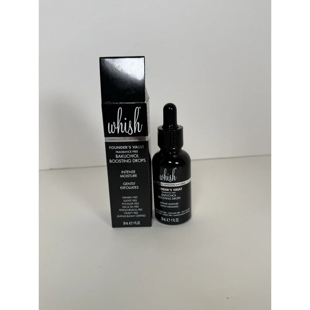 Whish Bakuchiol Boosting Drops Intense Moisture 1 oz  (Fragrance Free)